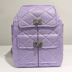 Girls Ultimate Makeover Bag Purple Backpack Hard Case